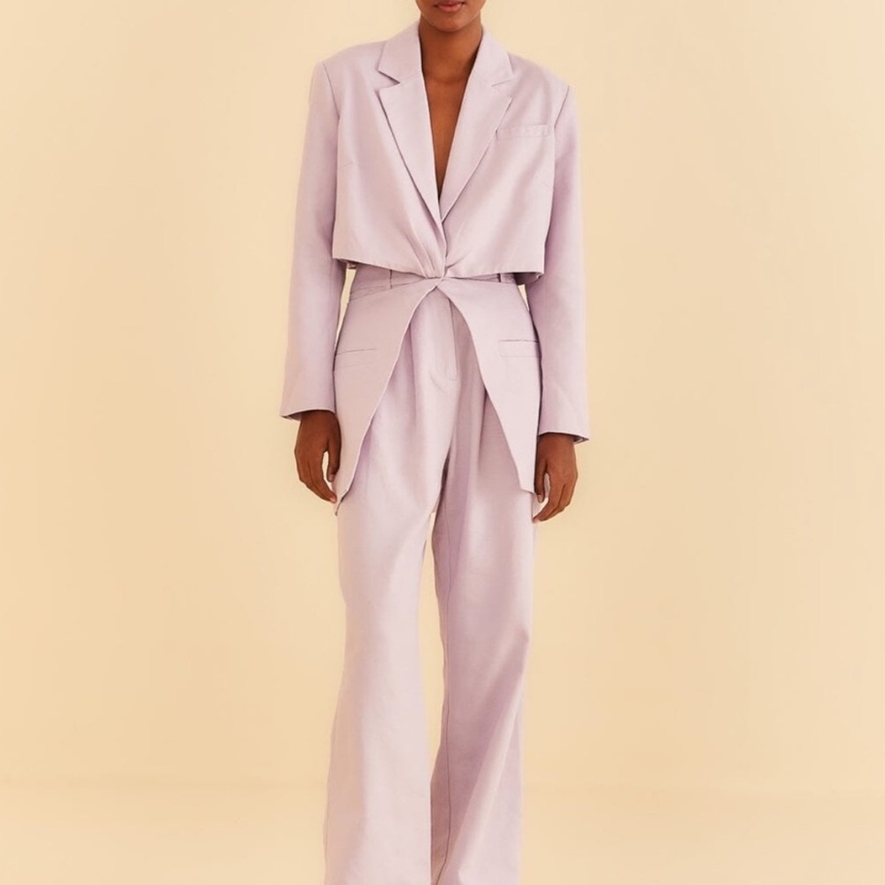 Farm rio Lilac Blazer and Pant Set